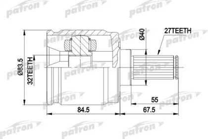 Шарнирный комплект PATRON PCV5005