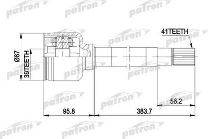 Шарнирный комплект PATRON PCV5014