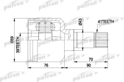 Шарнирный комплект PATRON PCV5020