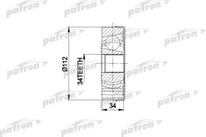 Шарнирный комплект PATRON PCV5034