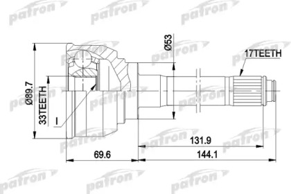 Шарнирный комплект PATRON PCV9007