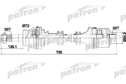 Вал PATRON PDS0093