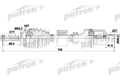 Вал PATRON PDS0117