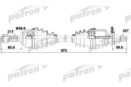 Вал PATRON PDS0126