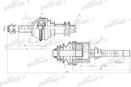 Вал PATRON PDS0129