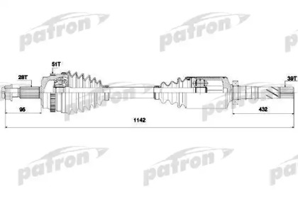 Вал PATRON PDS0138