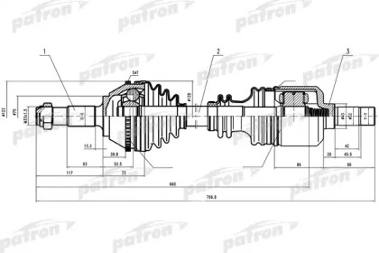 Вал PATRON PDS0160