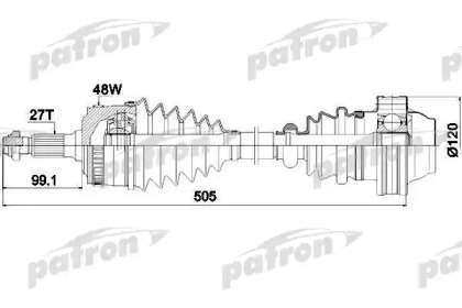 Вал PATRON PDS0185