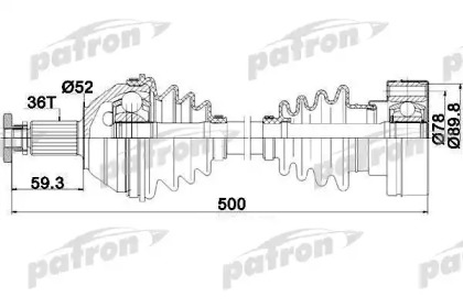 Вал PATRON PDS0206