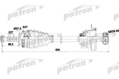 Вал PATRON PDS0265