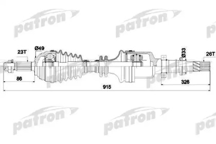 Вал PATRON PDS0266