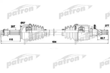 Вал PATRON PDS0271