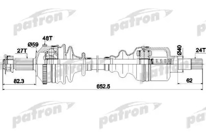 Вал PATRON PDS0335