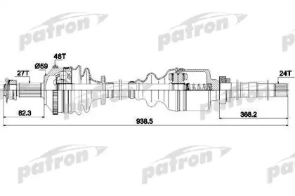 Вал PATRON PDS0336