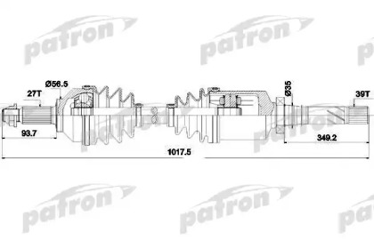 Вал PATRON PDS0378