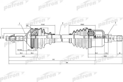 Вал PATRON PDS0389