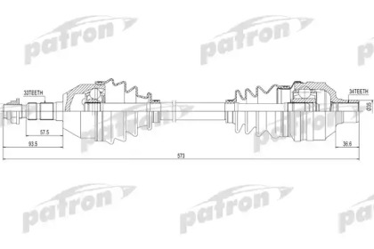 Вал PATRON PDS0422