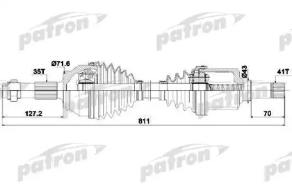 Вал PATRON PDS0426