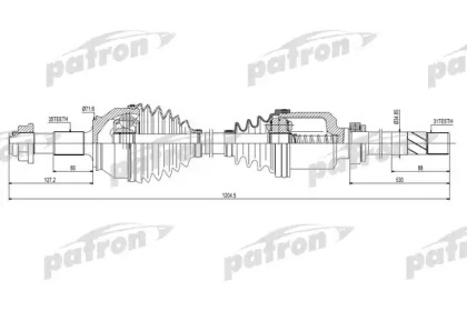 Вал PATRON PDS0427