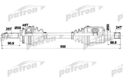 Вал PATRON PDS0437