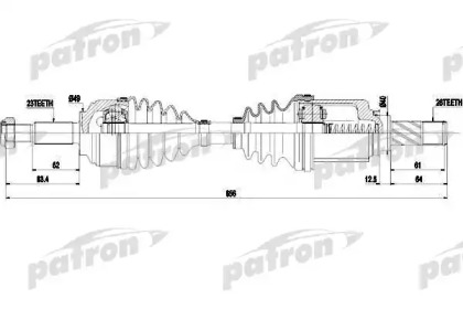 Вал PATRON PDS0452