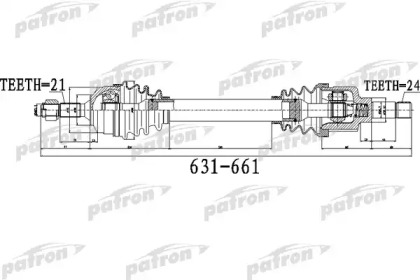 Вал PATRON PDS0481