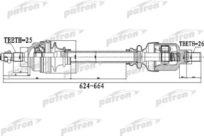 Вал PATRON PDS0482