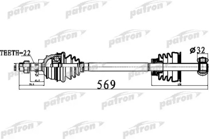 Вал PATRON PDS0484