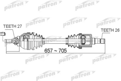 Вал PATRON PDS0486