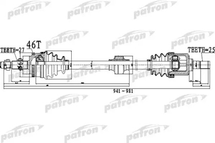 Вал PATRON PDS0494