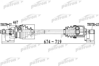 Вал PATRON PDS0496