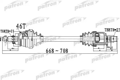 Вал PATRON PDS0498