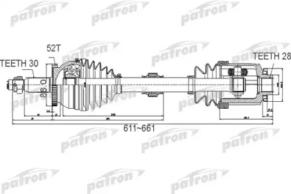 Вал PATRON PDS0501