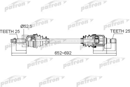 Вал PATRON PDS0503