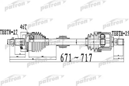 Вал PATRON PDS0511