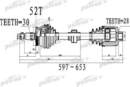 Вал PATRON PDS0522