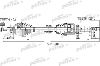 Вал PATRON PDS0525