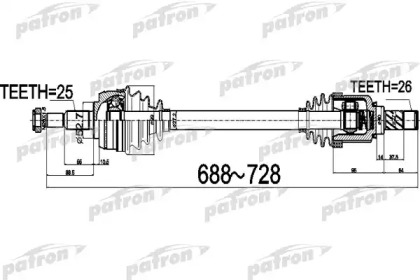 Вал PATRON PDS0529