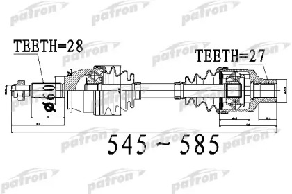 Вал PATRON PDS0534