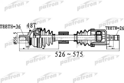 Вал PATRON PDS0535