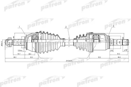 Вал PATRON PDS0635