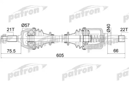 Вал PATRON PDS1062