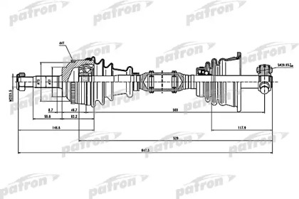 Вал PATRON PDS1115