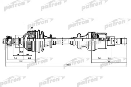 Вал PATRON PDS1136