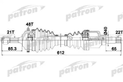 Вал PATRON PDS1381