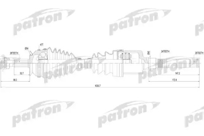 Вал PATRON PDS2818