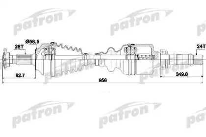 Вал PATRON PDS4580