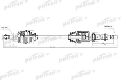 Вал PATRON PDS4994