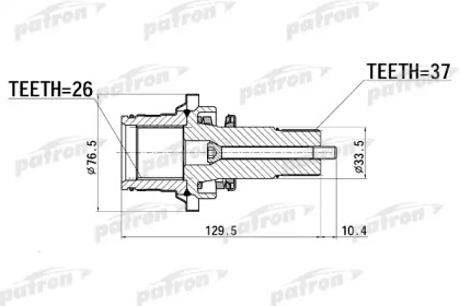 Вал PATRON PDSV012