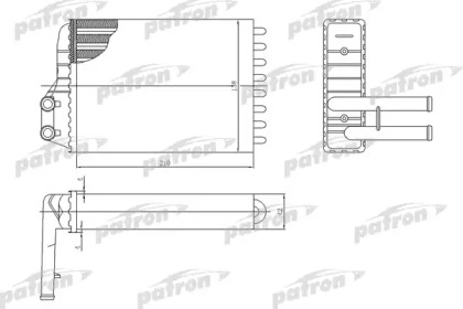 Теплообменник, отопление салона PATRON PRS2016